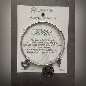 Earth Angel Silver Charm Bracelet